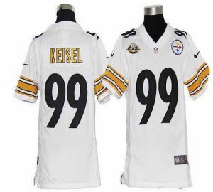 Jerseys Factory Cheap Nike Steelers #99 Brett Keisel White With