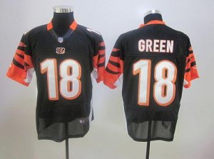 Jerseys Factory Cheap Nike Bengals #18 A.J. Green Black Stitched