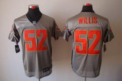 Jerseys Factory Cheap Nike 49ers #52 Patrick Willis Grey Shadow
