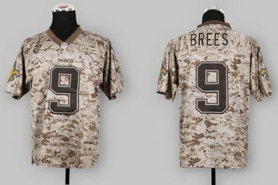 Jerseys Factory Cheap Nike Saints #9 Drew Brees Camo USMC Men's
