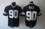 Jerseys Factory Cheap Packers #90 B.J. Raji Black Shadow Stitche