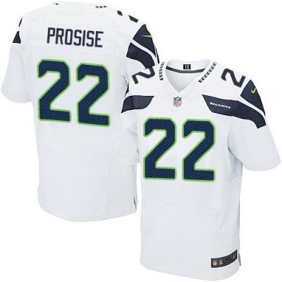 Jerseys Factory Cheap Nike Seahawks #22 C. J. Prosise White Men'