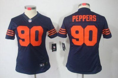 Jerseys Factory Cheap Nike Bears #90 Julius Peppers Navy Blue Wo