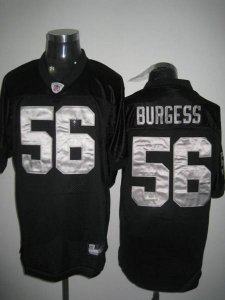 Jerseys Factory Cheap Raiders Derrick Burgess #56 Stitched Black