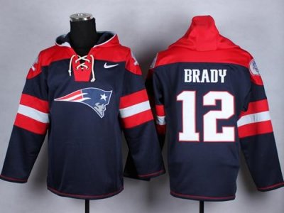 Jerseys Factory Cheap Nike Patriots #12 Tom Brady Navy Blue Play