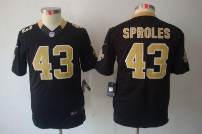 Jerseys Factory Cheap Nike Saints #43 Darren Sproles Black Team