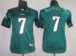 Jerseys Factory Cheap Eagles #7 Michael Vick Green Embroidered Y