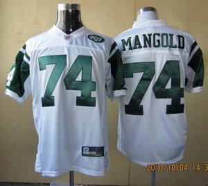 Jerseys Factory Cheap Jets #74 Nick Mangold White Stitched NFL J