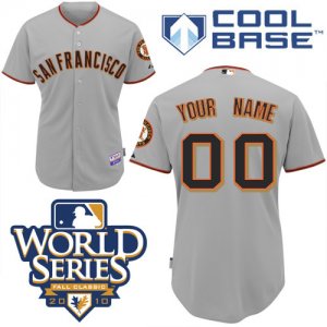 Jerseys Factory Cheap Giants Customized Authentic Grey Cool Base