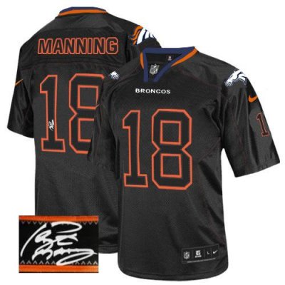 Jerseys Factory Cheap Nike Broncos #18 Peyton Manning Lights Out