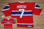 Jerseys Factory Cheap Canadiens #7 Howie Morenz Embroidered Red
