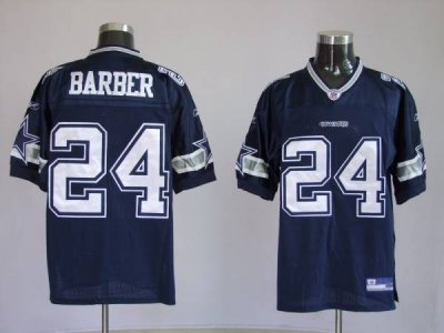 Jerseys Factory Cheap Cowboys #24 Marion Barber Navy Blue Embroi
