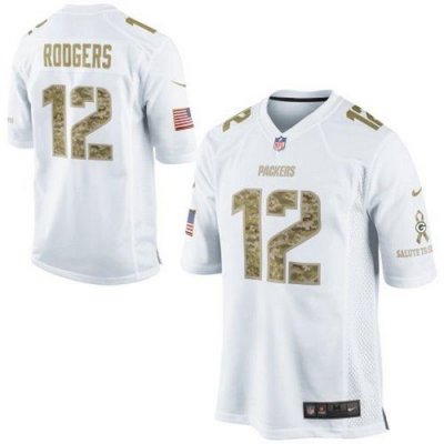 Jerseys Factory Cheap Nike Packers #12 Aaron Rodgers White Men's