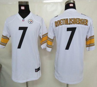 Jerseys Factory Cheap Nike Steelers #7 Ben Roethlisberger White