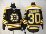 Jerseys Factory Cheap Bruins #30 Tim Thomas Embroidered Black NH