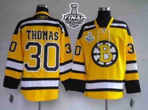 Jerseys Factory Cheap Bruins Stanley Cup Finals Patch #30 Tim Th