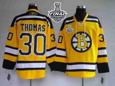 Jerseys Factory Cheap Bruins Stanley Cup Finals Patch #30 Tim Th