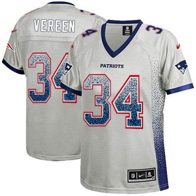 Jerseys Factory Cheap Nike Patriots #34 Shane Vereen Grey Women'
