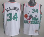 Jerseys Factory Cheap Mitchell And Ness Rockets #34 Hakeem Olaju