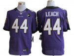 Jerseys Factory Cheap Nike Ravens #44 Vonta Leach Purple Team Co