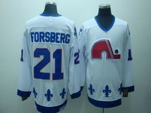 Jerseys Factory Cheap Nordiques#21 Peter Forsberg Embroidered CC