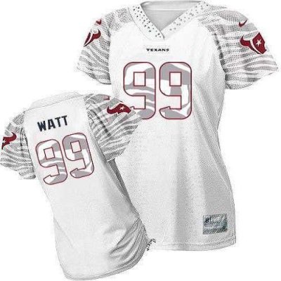 Jerseys Factory Cheap Nike Texans #99 J.J. Watt White Women's Ze