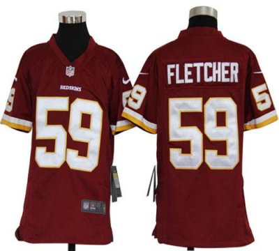Jerseys Factory Cheap Nike Redskins #59 London Fletcher Burgundy