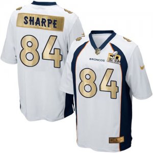 Jerseys Factory Cheap Nike Broncos #84 Shannon Sharpe White Men'