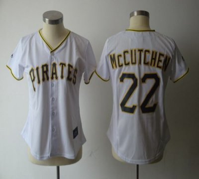 Jerseys Factory Cheap Pirates #22 Andrew McCutchen White Women's