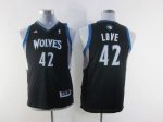 Jerseys Factory Cheap Timberwolves #42 Kevin Love Black Embroide