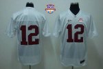 Jerseys Factory Cheap Crimson Tide #12 Joe Namath White 2013 BCS