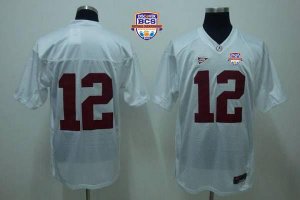 Jerseys Factory Cheap Crimson Tide #12 Joe Namath White 2013 BCS