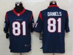 Jerseys Factory Cheap Nike Texans #81 Owen Daniels Navy Blue Tea