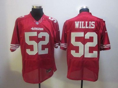 Jerseys Factory Cheap Nike 49ers #52 Patrick Willis Red Stitched