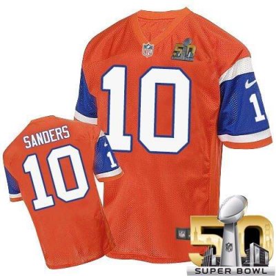 Jerseys Factory Cheap Nike Broncos #10 Emmanuel Sanders Orange T