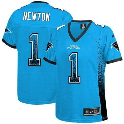 Jerseys Factory Cheap Nike Panthers #1 Cam Newton Blue Alternate