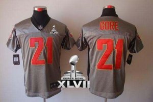 Jerseys Factory Cheap Nike 49ers #21 Frank Gore Grey Shadow Supe