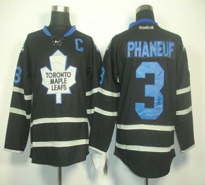 Jerseys Factory Cheap Maple Leafs #3 Dion Phaneuf Black Ice Embr