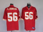 Jerseys Factory Cheap Chiefs #56 Derrick Johnson Red Stitched NF
