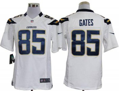Jerseys Factory Cheap Nike Chargers #85 Antonio Gates White Men'