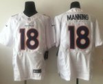 Jerseys Factory Cheap Nike Broncos #18 Peyton Manning White Men'