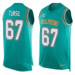 Jerseys Factory Cheap Nike Dolphins #67 Laremy Tunsil Aqua Green