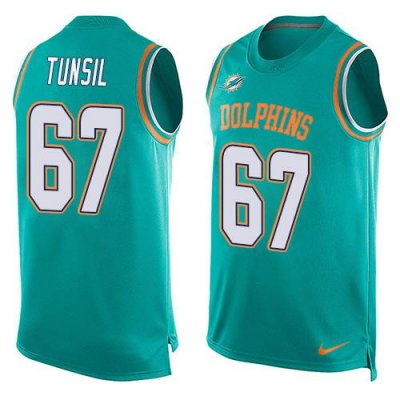 Jerseys Factory Cheap Nike Dolphins #67 Laremy Tunsil Aqua Green