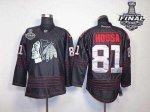 Jerseys Factory Cheap Blackhawks #81 Marian Hossa Black Accelera