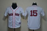 Jerseys Factory Cheap Red Sox #15 Dustin Pedroia White Cool Base