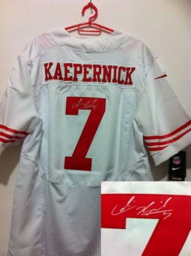 Jerseys Factory Cheap Nike 49ers #7 Colin Kaepernick White Men's