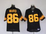 Jerseys Factory Cheap Steelers #86 Hines Ward Black With Yellow