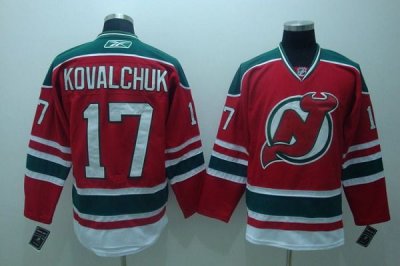 Jerseys Factory Cheap Devils #17 Ilya Kovalchuk Embroidered Red