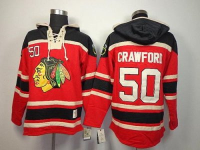 Jerseys Factory Cheap Blackhawks #50 Corey Crawford Red Sawyer H