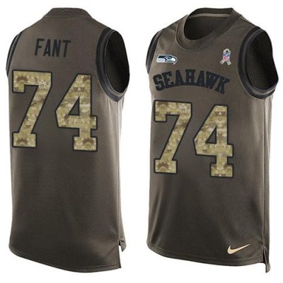 Jerseys Factory Cheap Nike Seahawks #74 George Fant Green Men's